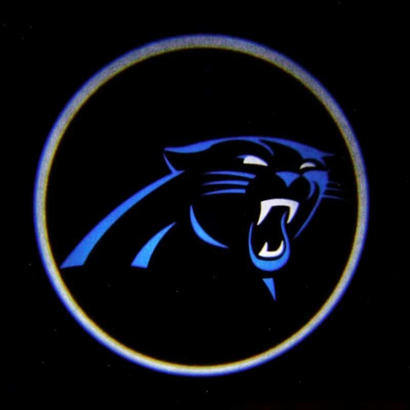 Carolina Panthers car door lights